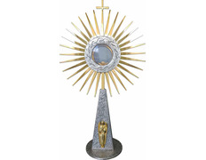 Add to Cart Cast monstrance with golden angel Cast monstrance with golden angel