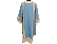 Add to Cart Diaconal dalmatic decorated with gold braid blue Diaconal dalmatic decorated with gold braid blue
