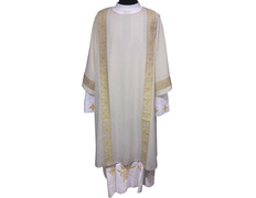 Add to Cart Diaconal dalmatic decorated with gold braid beige Diaconal dalmatic decorated with gold braid beige