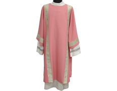 Add to Cart Diaconal dalmatic decorated with gold braid pink Diaconal dalmatic decorated with gold braid pink