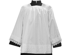 Add to Cart Altar boy roquette with guipure lace Altar boy roquette with guipure lace