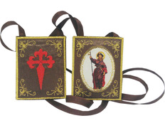Add to Cart Saint James Scapular | 6 x 5 cm. Saint James Scapular | 6 x 5 cm.