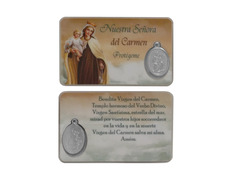 Holy Card of Our Lady of Mount Carmel