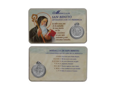 Saint Benedict Medal Prayer Card