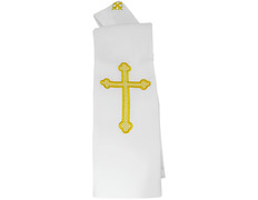 Add to Cart Stole with embroidered Cross | four colors white Stole with embroidered Cross | four colors white