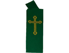 Add to Cart Stole with embroidered Cross | four colors green Stole with embroidered Cross | four colors green