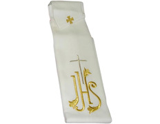 Add to Cart Stole with JHS and embroidered Cross beige Stole with JHS and embroidered Cross beige