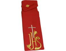 Add to Cart Stole with JHS and red embroidered Cross Stole with JHS and red embroidered Cross