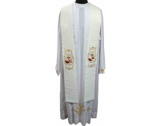 Add to Cart Priestly stole with beige Franciscan embroidery Priestly stole with beige Franciscan embroidery