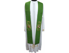 Add to Cart Priest stole with green Franciscan embroidery Priest stole with green Franciscan embroidery