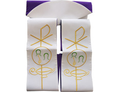 Add to Cart Reversible Stole for Catholic Priests white purple Reversible Stole for Catholic Priests white purple