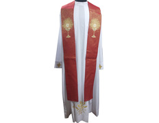 Add to Cart Viscose stole decorated with red chalice Viscose stole decorated with red chalice