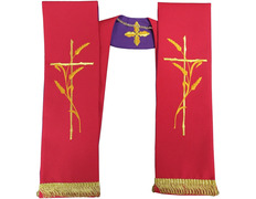 Add to Cart Priest reversible stole | Catholic Church vestments red/purple Priest reversible stole | Catholic Church vestments red/purple