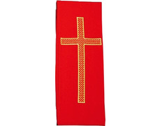 Add to Cart Stolon with red embroidered golden cross Stolon with red embroidered golden cross