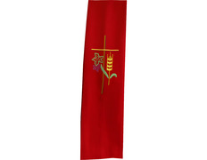 Add to Cart Stolon embroidered with Cross, ear of wheat and red grapes Stolon embroidered with Cross, ear of wheat and red grapes
