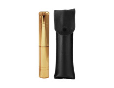 Aspergillum 17 cm. with case | Catholic Church golden color