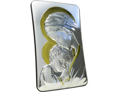Silver Icon 23.5 cm - Virgin Mary with Child