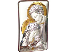 Silver icon 23.5 cm - Holy Family