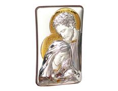Silver icon 13 cm. - Sacred Family