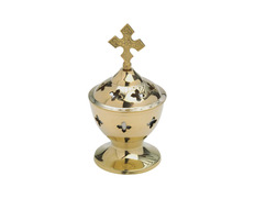 Add to Cart Home Censer | Catholic Church Metalware golden color Home Censer | Catholic Church Metalware golden color