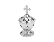 Add to Cart Home Censer | Catholic Church Metalware silver plated color Home Censer | Catholic Church Metalware silver plated color