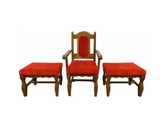 Add to Cart Set of central headquarters and chestnut benches Set of central headquarters and chestnut benches