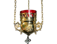 Lamp of the Blessed Sacrament to hang gold