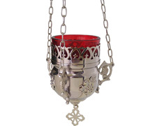 Lamp of the Blessed Sacrament to hang silver plated color plated