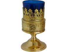 Votive Candle Table Lamp blue