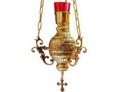 Add to Cart Hanging lamp with golden color red glass Hanging lamp with golden color red glass