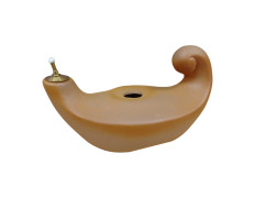 Terracotta lamp for liquid wax | 20cm