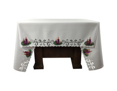 Advent Altar cloth | Four candles embroidery