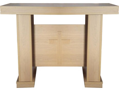 Imitation wood melamine altar table