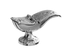 Add to Cart Bronze incense boat with engraved religious motifs silver plated color Bronze incense boat with engraved religious motifs silver plated color