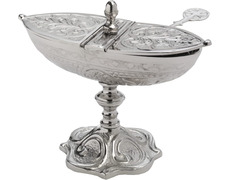 Add to Cart Church incense boat made of brass nickel plated Church incense boat made of brass nickel plated