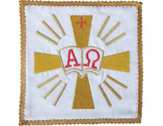Add to Cart Pall embroidery Alpha and Omega | Altar Sets white Pall embroidery Alpha and Omega | Altar Sets white