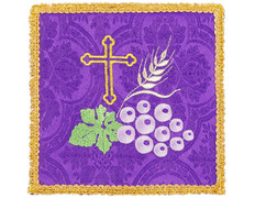 Add to Cart Altar cloth pall | Liturgical embroidery purple Altar cloth pall | Liturgical embroidery purple