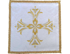 Add to Cart Cross embroidered pall | Catholic Altar cloths white Cross embroidered pall | Catholic Altar cloths white