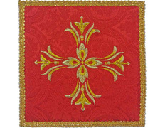 Add to Cart Cross embroidered pall | Catholic Altar cloths red Cross embroidered pall | Catholic Altar cloths red