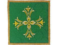 Add to Cart Cross embroidered pall | Catholic Altar cloths green Cross embroidered pall | Catholic Altar cloths green