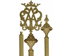 Add to Cart Marian bronze banner holder - Embossed rod Marian bronze banner holder - Embossed rod