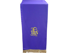 Add to Cart Lectern cover cloth with JHS purple embroidery Lectern cover cloth with JHS purple embroidery