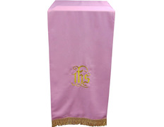 Add to Cart Lectern cover cloth with JHS pink embroidery Lectern cover cloth with JHS pink embroidery