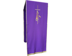 Add to Cart Purple Gold Fringe Polyester Lectern Cloth Purple Gold Fringe Polyester Lectern Cloth