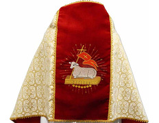 Add to Cart Golden shoulder cloth with lamb and cross Golden shoulder cloth with lamb and cross