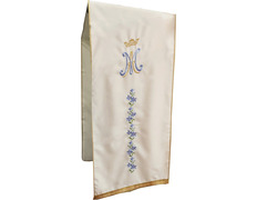Add to Cart Marian Lectern Cloths | Monogram and Flowers embroidery Marian Lectern Cloths | Monogram and Flowers embroidery