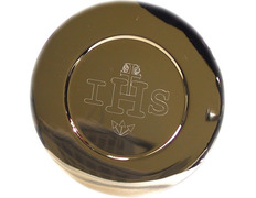 Paten with engraved IHS and Cross