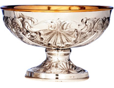 Sterling Silver Paten with Embossed Shell