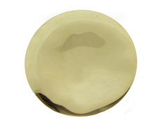 Polished metal paten - 10 cm. diameter