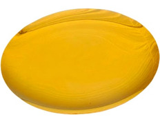 Smooth silver paten with gold plating